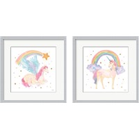 Framed 'Magical Friends 2 Piece Framed Art Print Set' border=