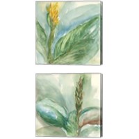 Framed 'Exotic Flower 2 Piece Canvas Print Set' border=