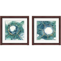 Framed 'Dharma Wheel 2 Piece Framed Art Print Set' border=