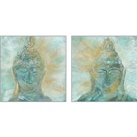 Framed 'Buddha Bright 2 Piece Art Print Set' border=