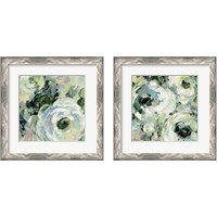 Framed 'Sage and Lavender Peonies 2 Piece Framed Art Print Set' border=