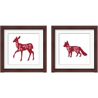 Framed 'Holiday Animal 2 Piece Framed Art Print Set' border=