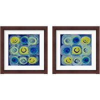 Framed 'Indigo Modern Joy 2 Piece Framed Art Print Set' border=