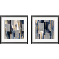 Framed 'Indigo Woodlands 2 Piece Framed Art Print Set' border=