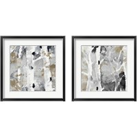 Framed 'Evening Forest 2 Piece Framed Art Print Set' border=