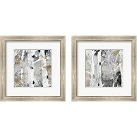 Framed 'Evening Forest 2 Piece Framed Art Print Set' border=