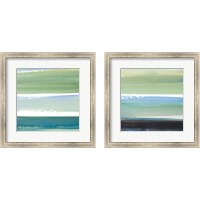 Framed 'Morning Pasture Square 2 Piece Framed Art Print Set' border=