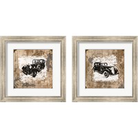 Framed 'Vintage Ride 2 Piece Framed Art Print Set' border=