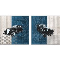 Framed 'Classy Ride 2 Piece Art Print Set' border=