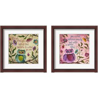 Framed 'I Owl You 2 Piece Framed Art Print Set' border=