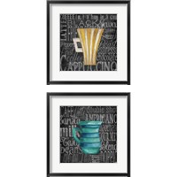 Framed 'Coffee of the Day 2 Piece Framed Art Print Set' border=