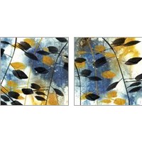 Framed 'Autumn Leaves 2 Piece Art Print Set' border=