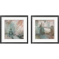 Framed 'Vintage Europe 2 Piece Framed Art Print Set' border=