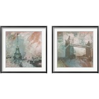 Framed 'Vintage Europe 2 Piece Framed Art Print Set' border=