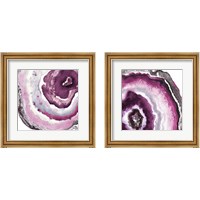 Framed 'Pink Agate 2 Piece Framed Art Print Set' border=