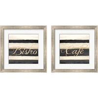 Framed 'Bistro 2 Piece Framed Art Print Set' border=