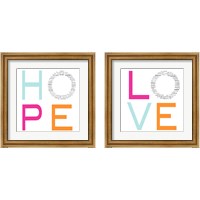 Framed 'HOPE 2 Piece Framed Art Print Set' border=