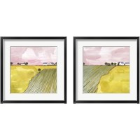 Framed 'Blush Hour 2 Piece Framed Art Print Set' border=