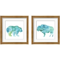 Framed 'Agate Animal 2 Piece Framed Art Print Set' border=