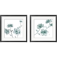 Framed 'Traces of Flowers 2 Piece Framed Art Print Set' border=