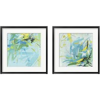 Framed 'Summer Symphony 2 Piece Framed Art Print Set' border=