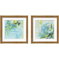 Framed 'Summer Symphony 2 Piece Framed Art Print Set' border=