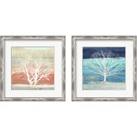 Framed 'Treescape 2 Piece Framed Art Print Set' border=