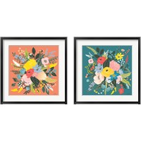 Framed 'Wild Garden 2 Piece Framed Art Print Set' border=