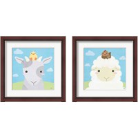 Framed 'Barn Buddies  2 Piece Framed Art Print Set' border=