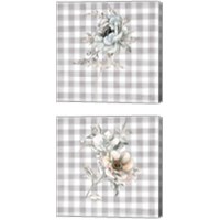 Framed 'Sketchbook Garden Checker 2 Piece Canvas Print Set' border=