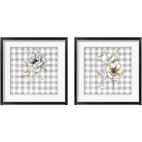 Framed 'Sketchbook Garden Checker 2 Piece Framed Art Print Set' border=