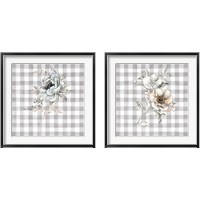 Framed 'Sketchbook Garden Checker 2 Piece Framed Art Print Set' border=