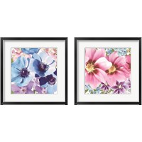 Framed 'Clematis 2 Piece Framed Art Print Set' border=