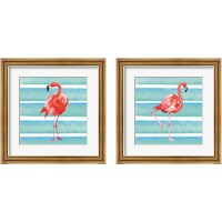 Framed 'Tropical Life 2 Piece Framed Art Print Set' border=