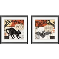 Framed 'Halloween 2 Piece Framed Art Print Set' border=