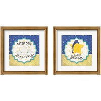 Framed 'Never Stop Dreaming 2 Piece Framed Art Print Set' border=