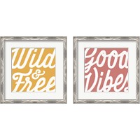 Framed 'Positivity 2 Piece Framed Art Print Set' border=