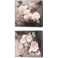 Framed 'Noir Roses 2 Piece Canvas Print Set' border=