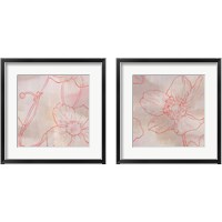 Framed 'Anemone  2 Piece Framed Art Print Set' border=