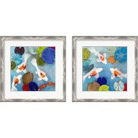 Framed 'Koi  2 Piece Framed Art Print Set' border=