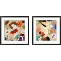 Framed 'When We Think 2 Piece Framed Art Print Set' border=