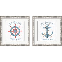 Framed 'Nautical Life 2 Piece Framed Art Print Set' border=