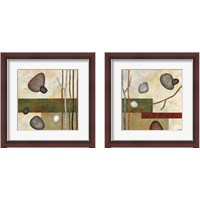 Framed 'Sticks and Stones 2 Piece Framed Art Print Set' border=