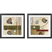 Framed 'Sticks and Stones 2 Piece Framed Art Print Set' border=