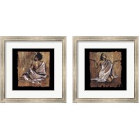 Framed 'Soulful Grace 2 Piece Framed Art Print Set' border=