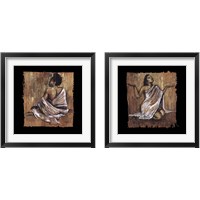 Framed 'Soulful Grace 2 Piece Framed Art Print Set' border=