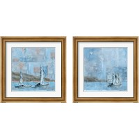 Framed 'Sailboat 2 Piece Framed Art Print Set' border=