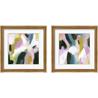 Framed 'Hillside Dusk 2 Piece Framed Art Print Set' border=