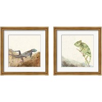 Framed 'Reptillian 2 Piece Framed Art Print Set' border=