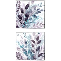 Framed 'Crystallized Flora 2 Piece Canvas Print Set' border=